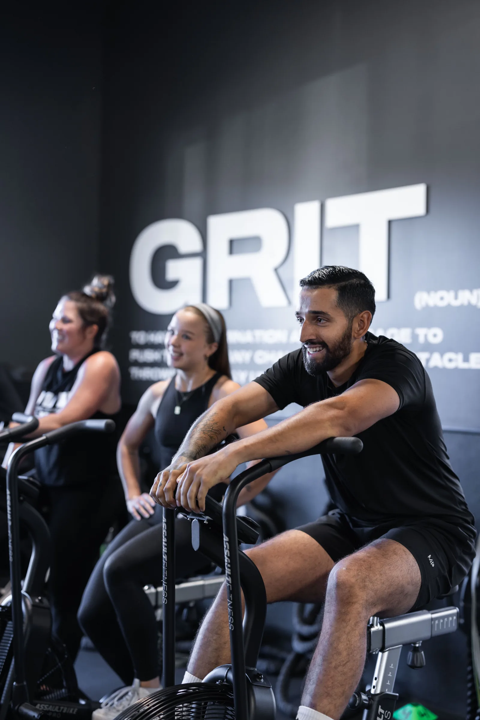 ISI members training together on air bikes